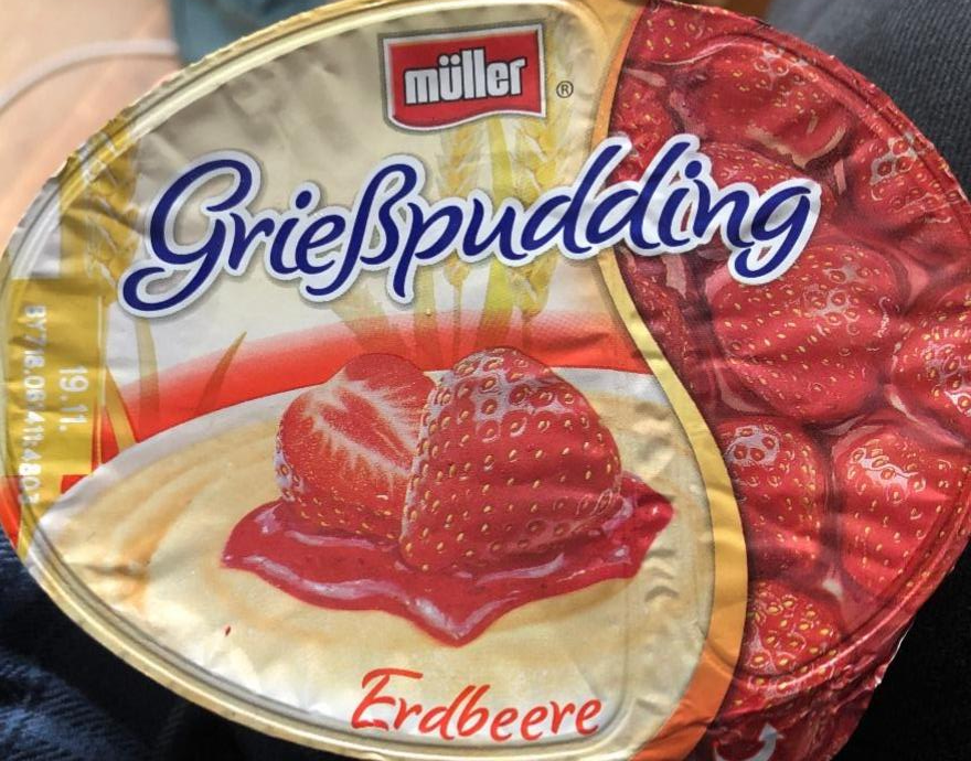 Фото - Grieß Pudding Erdbeere Müller