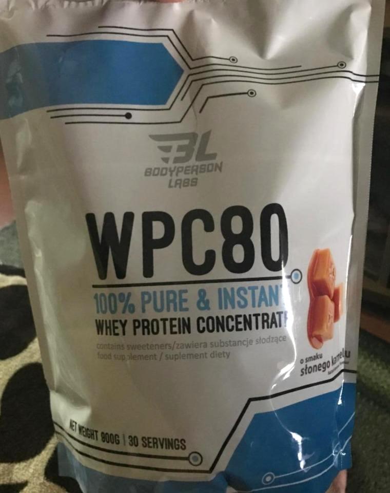 Фото - Протеін зі смаком карамелі WPC 80 Whey Protein BodyPerson Labs