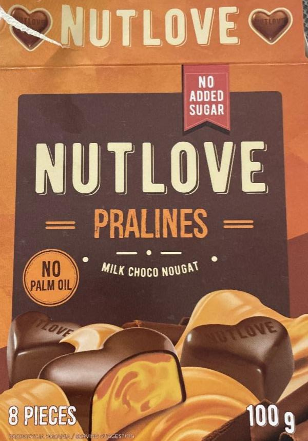 Фото - Nutlove Pralines Milk Choco Nougat Allnutrition