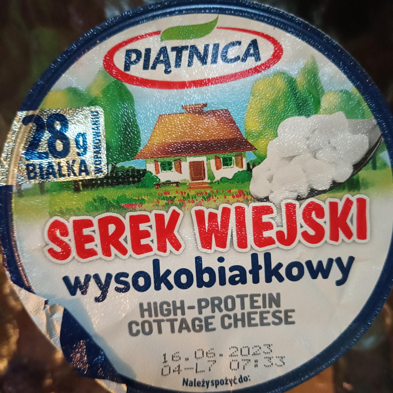 Фото - Сир кисломолочний високобілковий High Protein Cottage Cheese Piatnica