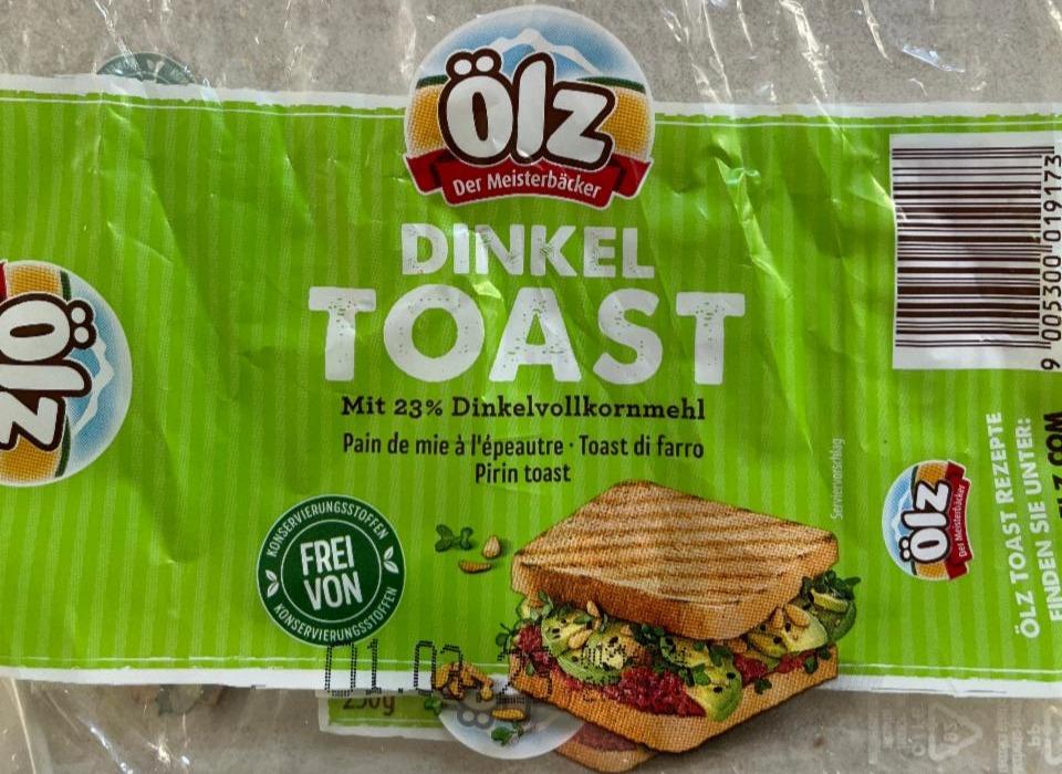 Фото - Сендвіч-хліб зі спельтою Dunkeln toast Ölz