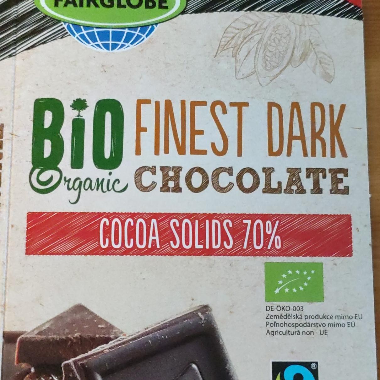 Фото - BIO Organic Dark Chocolate cocoa solids 70% Fairglobe