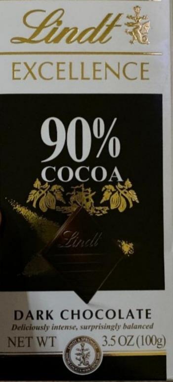 Фото - Цукерки з темного шоколаду 90% Cocoa Supreme Темний шоколад Lindt Excellence