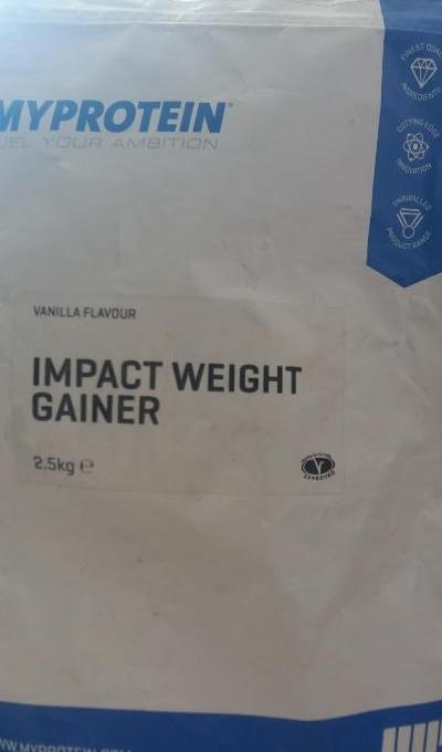 Фото - impact weight gainer vanilla flavour Myprotein