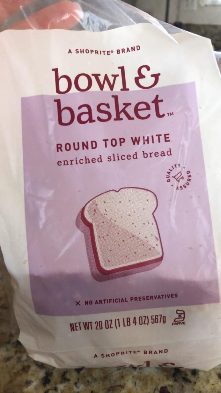 Фото - Хліб нарізаний тостовий білий Round Top White Enriched Sliced Bread Bowl & Basket