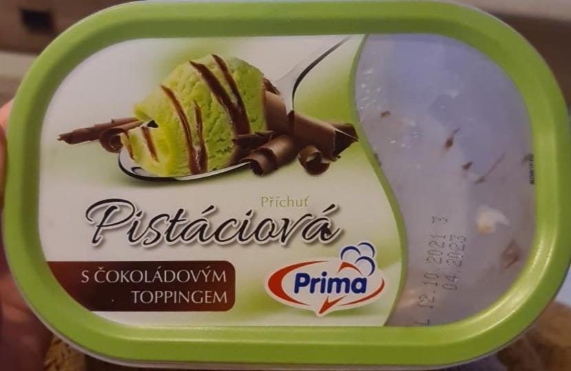 Фото - Морозиво з ароматом фісташки та какао топінгом Prima