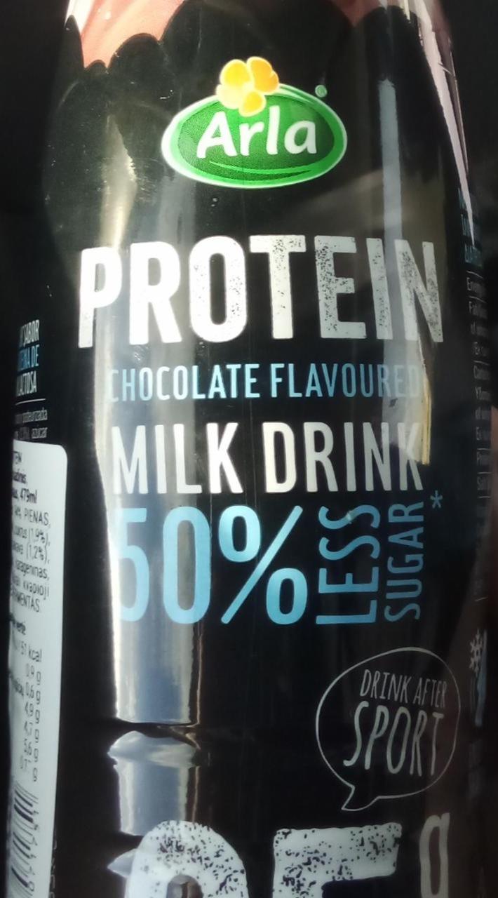 Фото - Protein chocolate flavored drink 50% less sugar 25g Arla