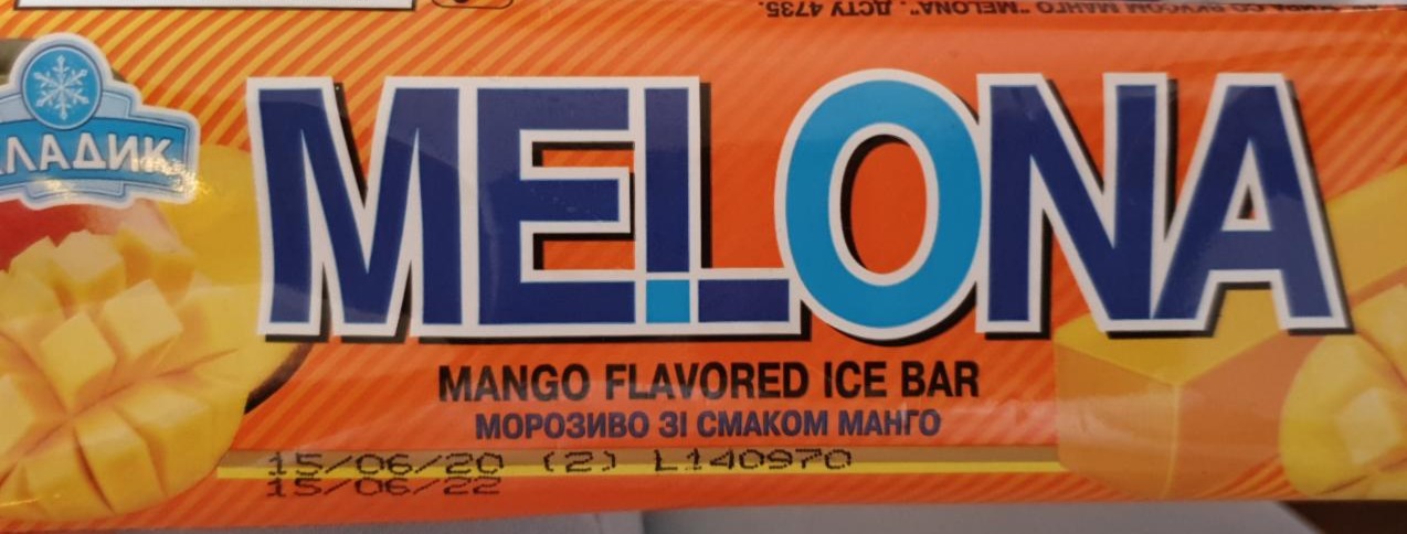 Фото - морозиво зі смаком манго Melona Хладик