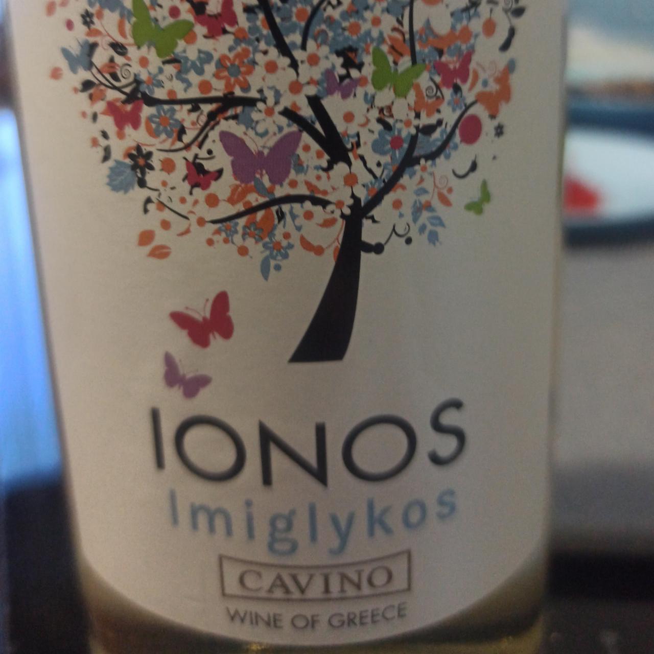 Фото - Вино напівсолодке 11% біле Ionos Imiglikos Cavino