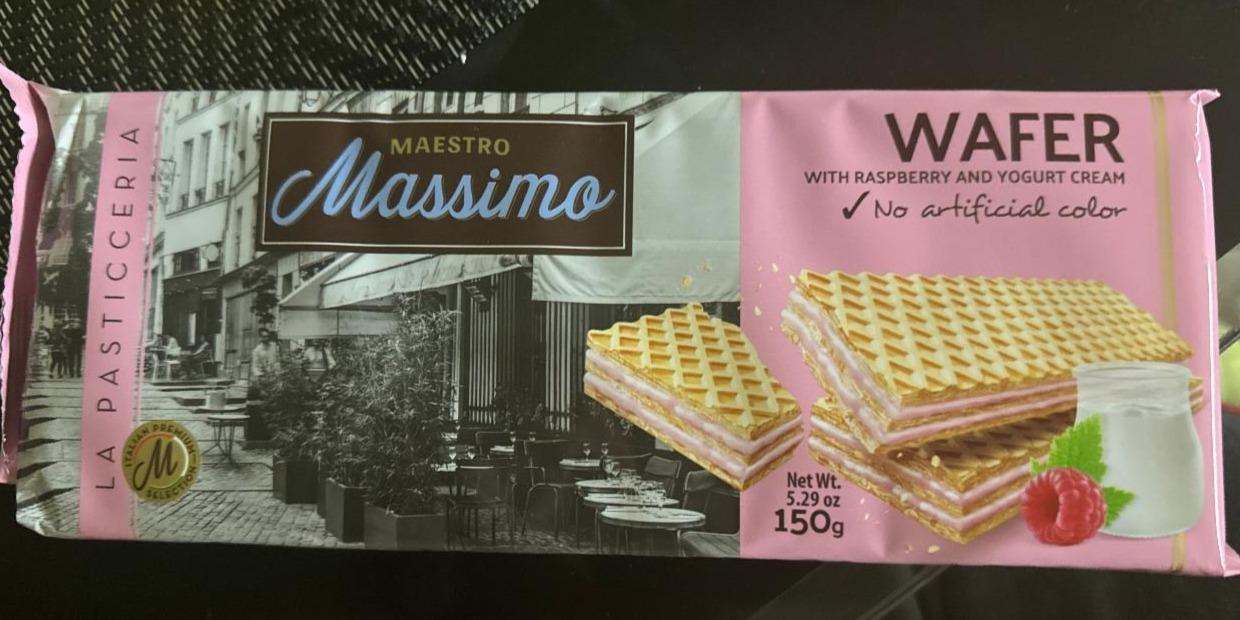 Фото - Вафлі з малиново-вершковим йогуртом Maestro Massimo