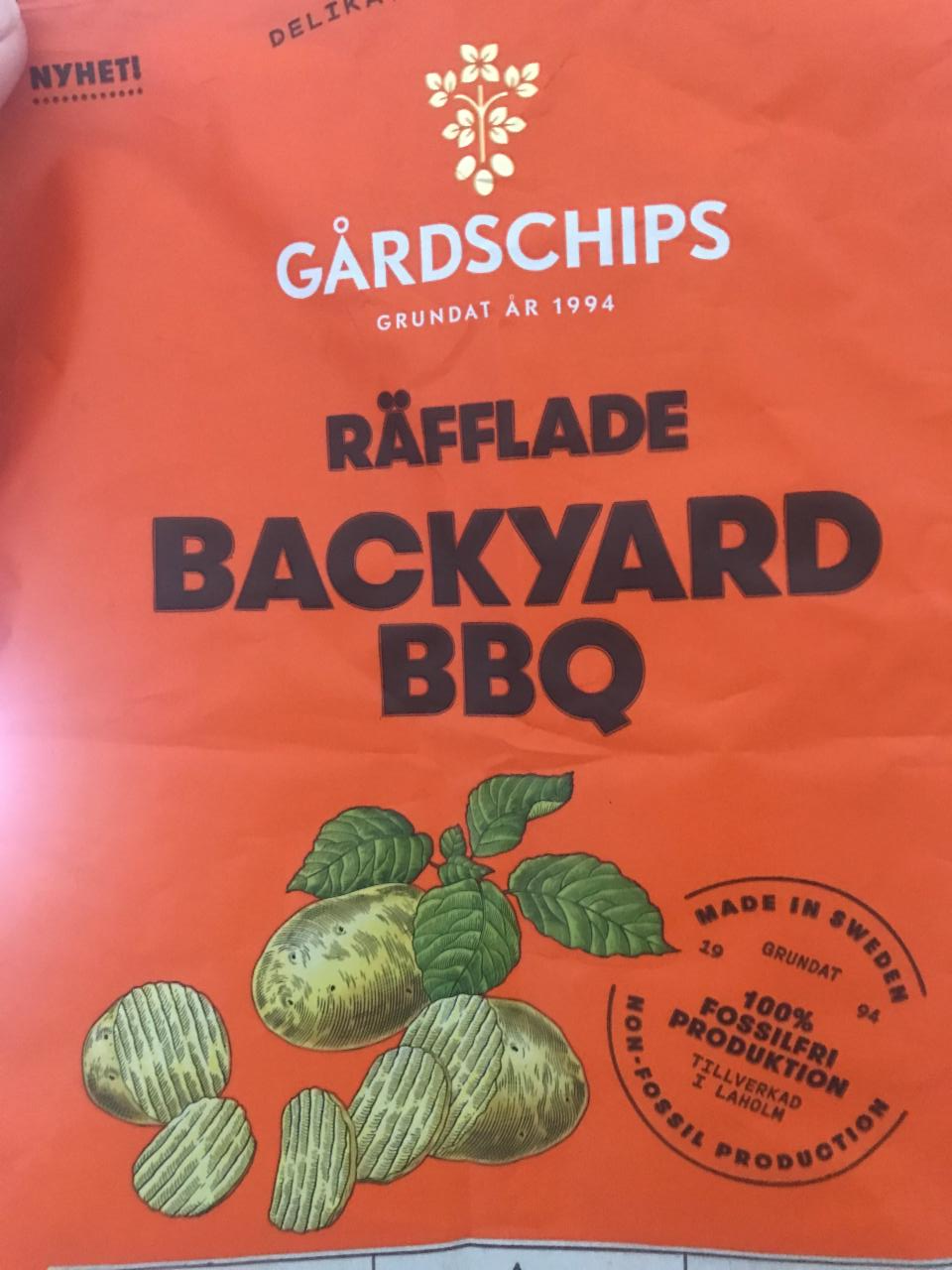 Фото - Чіпси картопляні Backyard BBQ Gardschips
