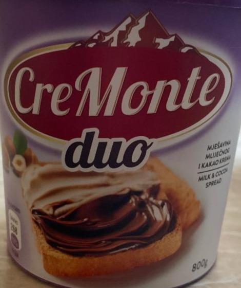 Фото - Суміш молочних та какао-кремових продуктів CreMonte
