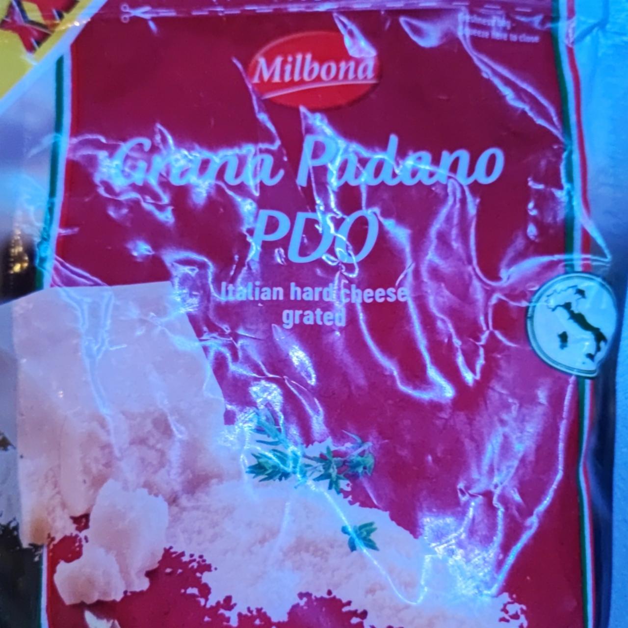 Фото - Італійський твердий тертий сир Grana Padano PDO Milbona