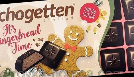 Фото - Чорний шоколад із шматочками імбирного пряника Gingerbread Schogetten