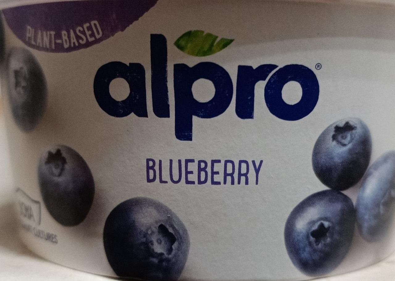 Фото - Соєвий йогурт з чорницею 3% Alpro