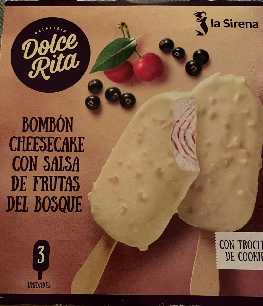Фото - Морозиво шоколадний чізкейк з джемом з лісових ягід Dolce Rita