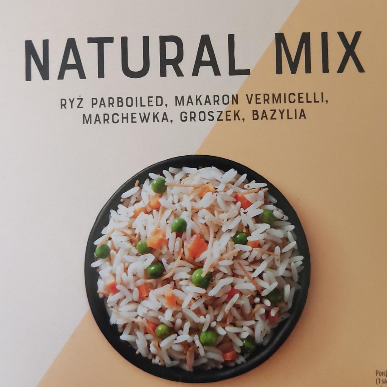 Фото - Мікс з пропареного рису, вермішелі, зеленого горошку, моркви і базиліку Natural Mix Plony Natury