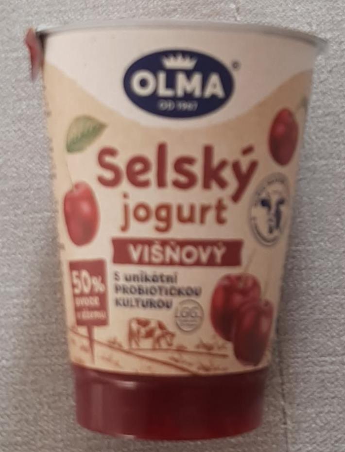 Фото - Йогурт вишневий Selsky Jogurt Visnovy Olma