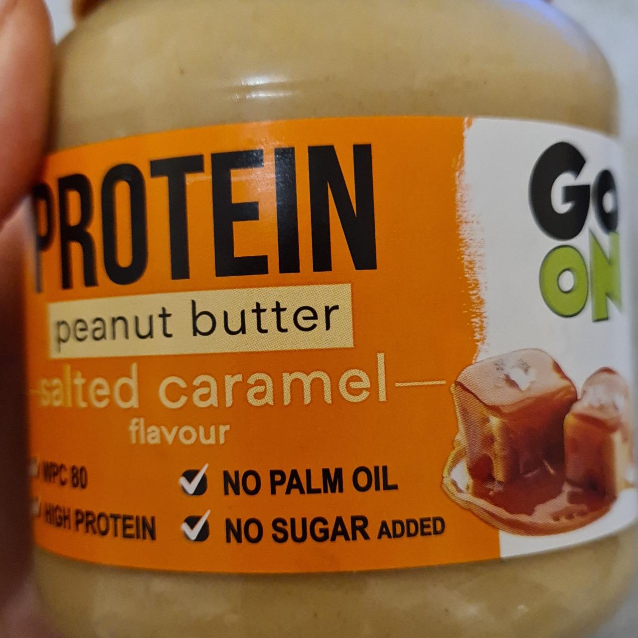 Фото - Паста арахісова зі смаком солоної карамелі Protein Salted Caramel Peanut Butter Go On