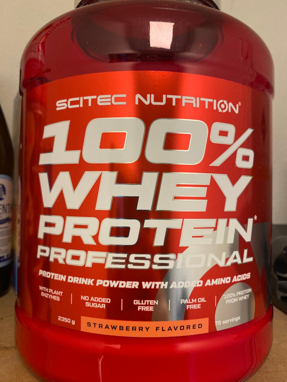 Фото - Протеїн 100% Whey Protein Professional Strawberry Flavour Scitec Nutrition