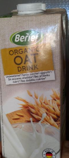 Фото - Organic oat drink Berief