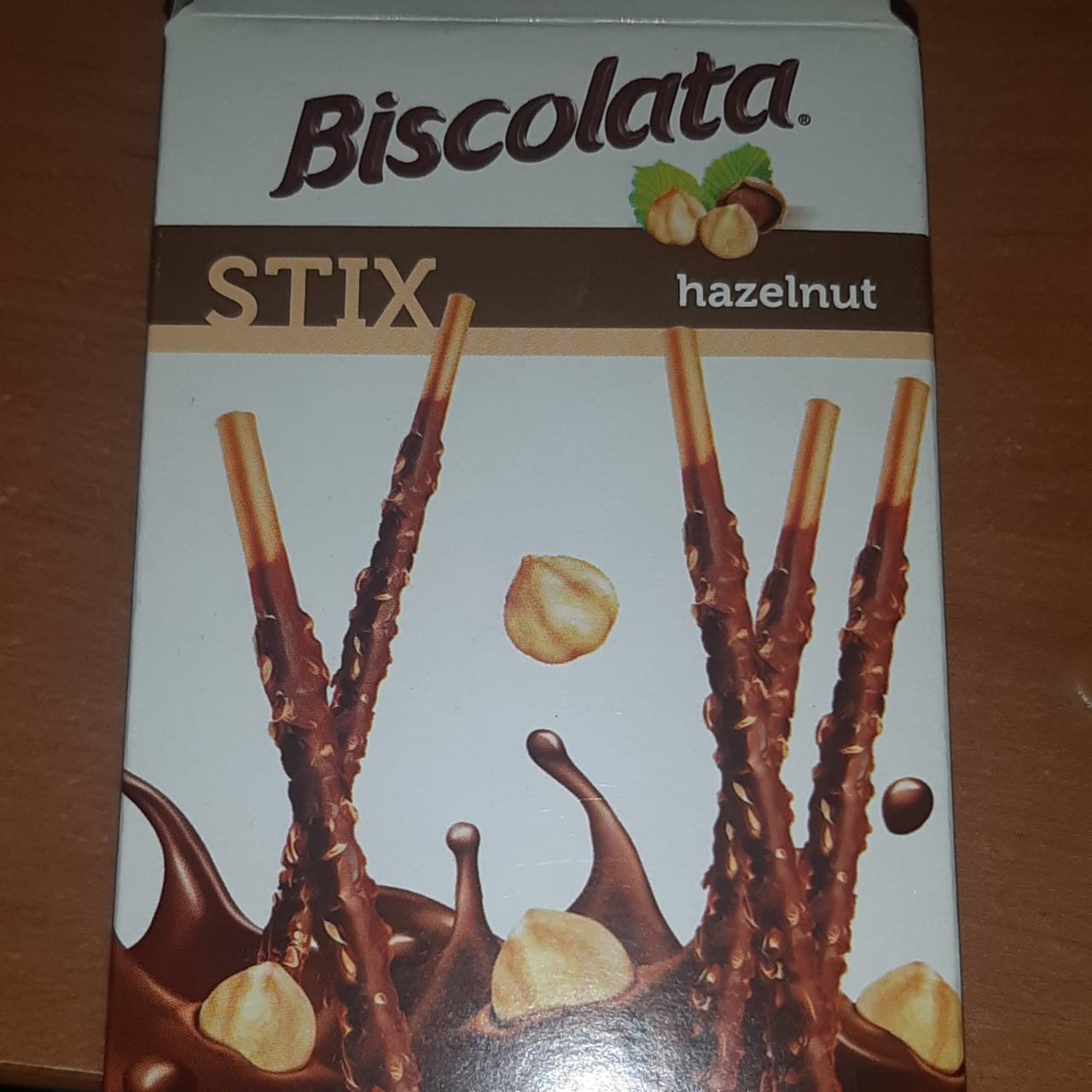 Фото - Соломка в молочному шоколаді з фундуком Stix Milky Biscolata