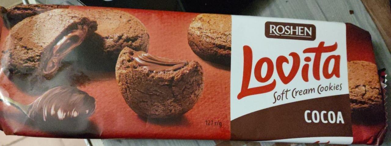 Фото - Печиво здобне з начинкою з какао Cocoa Lovita Roshen