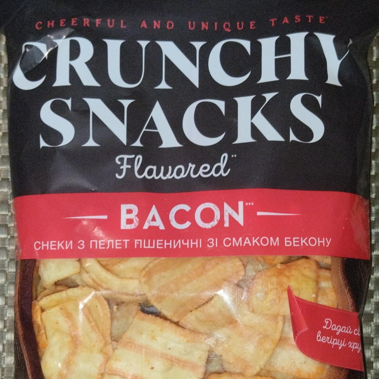 Фото - Снеки з пелет пшеничні зі смаком бекону Crunchy Snacks Bacon Своя Лінія