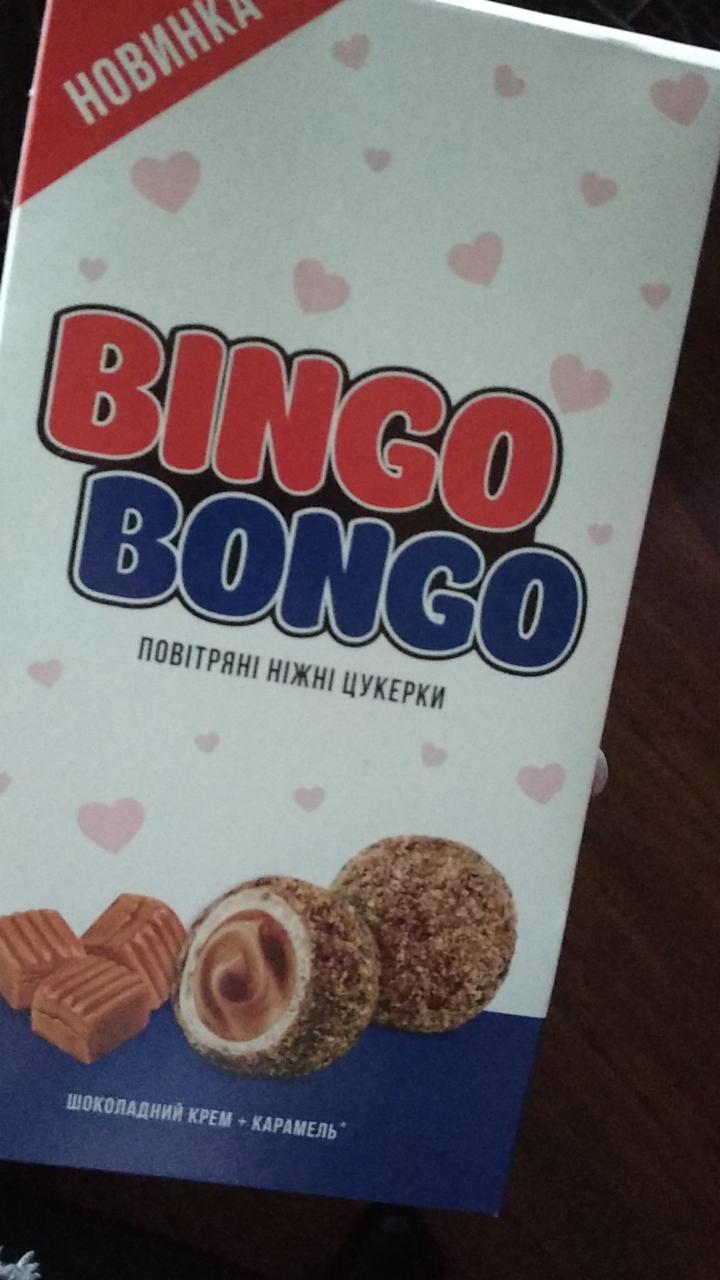 Фото - Цукерка з шоколадним кремом у вафельній оболонці обсипана вафельною-карамельною крихтою bingo bongo