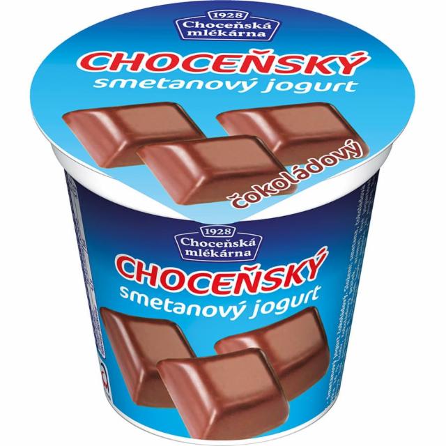 Фото - Choceňský smetanový jogurt čokoláda 8% Choceňská mlékárna