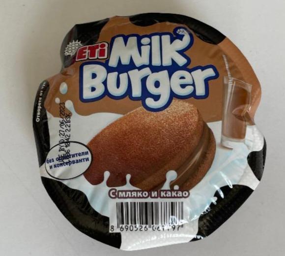 Фото - Бургер з молоком і какао Milk Burger Eti