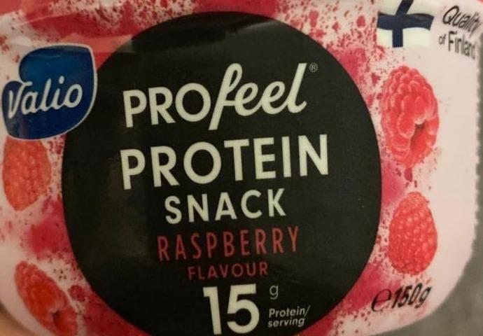 Фото - Десерт протеїновий з малиновим смаком Profeel Protein Snack Valio