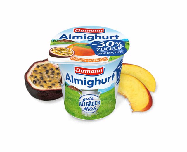 Фото - Йогурт 2.9% Almighurt Piersich-Maracuja Ehrmann