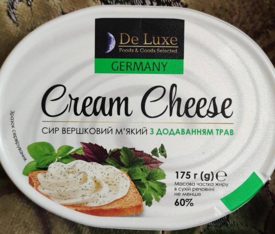Фото - Сир вершковий м'який з додаванням трав Cream Cheese De Luxe
