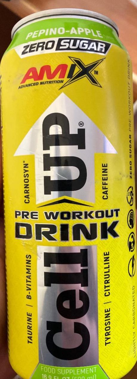 Фото - Pre workout drink Cell Up Pepino-apple Amix Nutrition