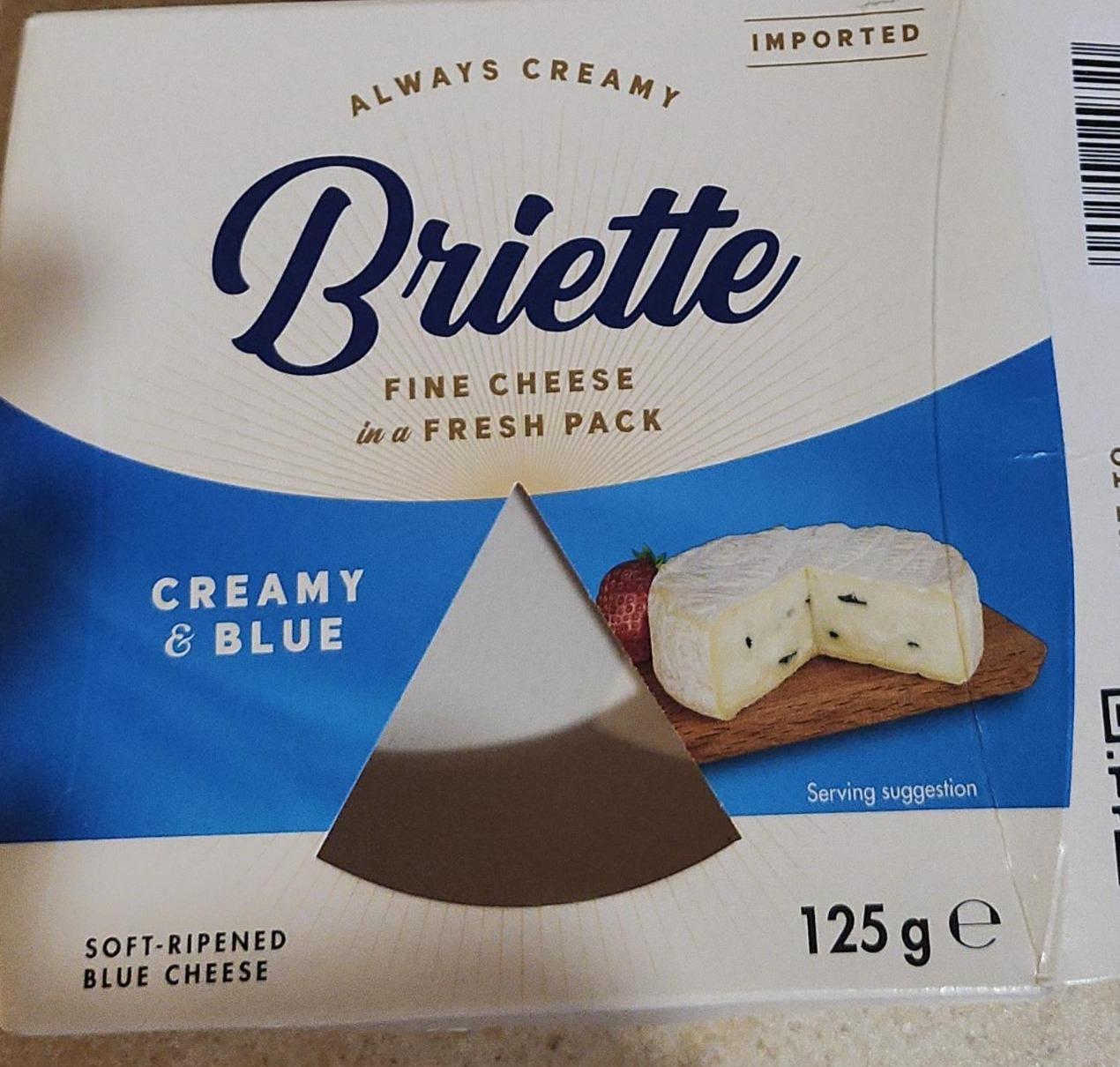 Фото - Сир м'який з блакитною пліснявою Creamy&Blue 60% Briette