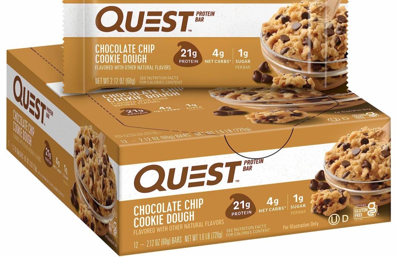Фото - Quest protein bar, chocolate chip cookie dough Questbar