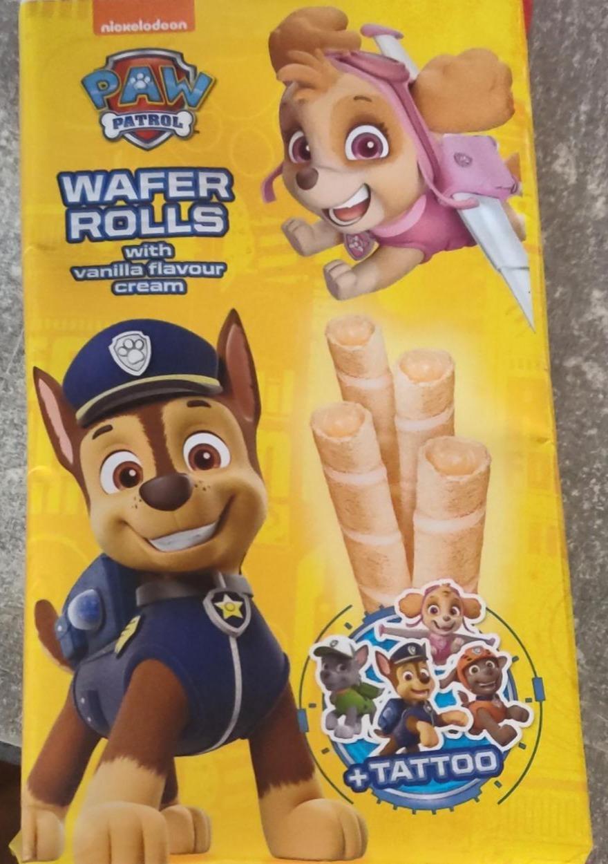 Фото - Вафельні трубочки Шенячий патруль wafer rolls vanilla flavor Paw Patrol