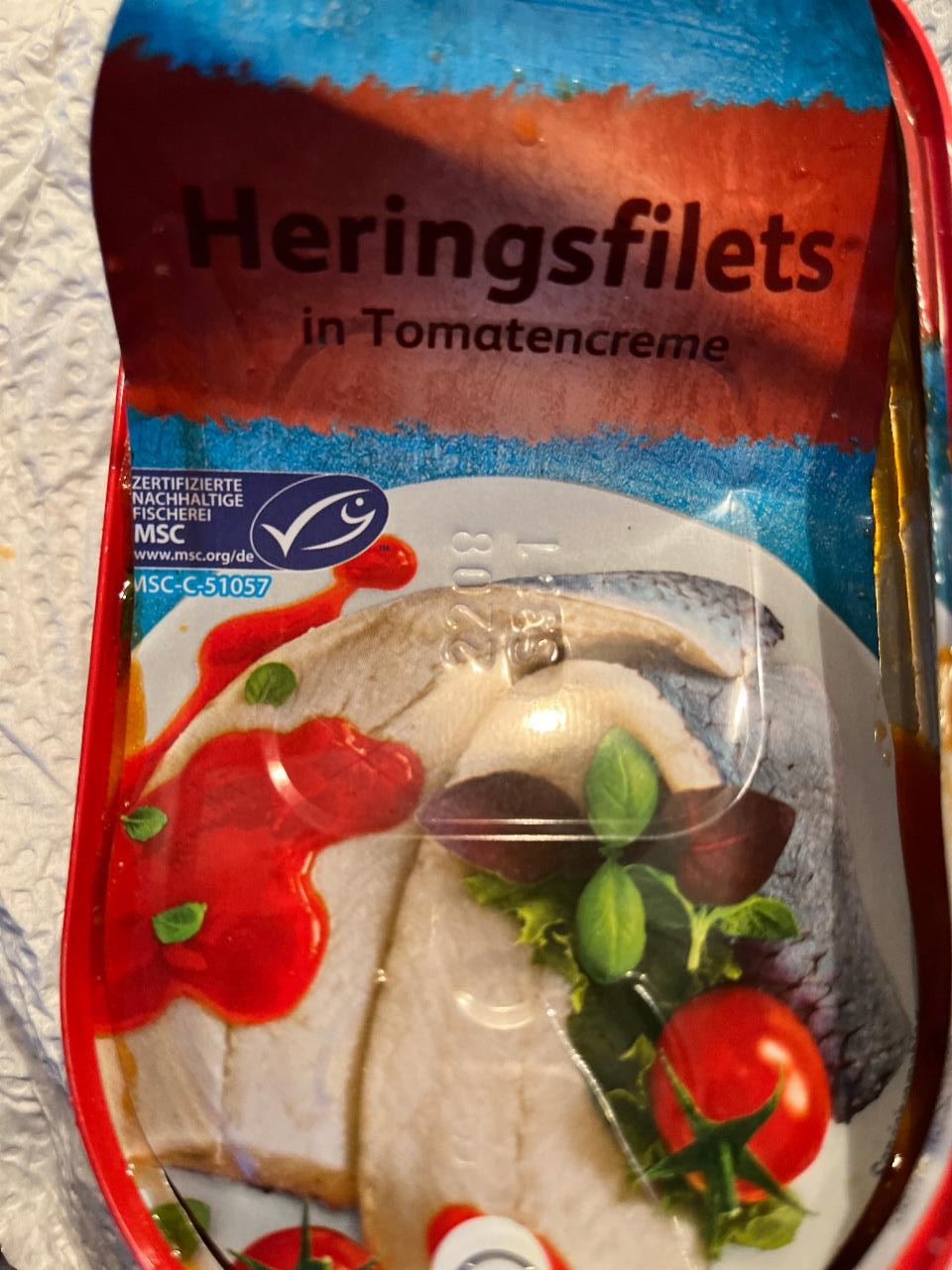 Фото - Філе оселедця в томатному соусі Heringsfilets In Tomatencreme Nixe