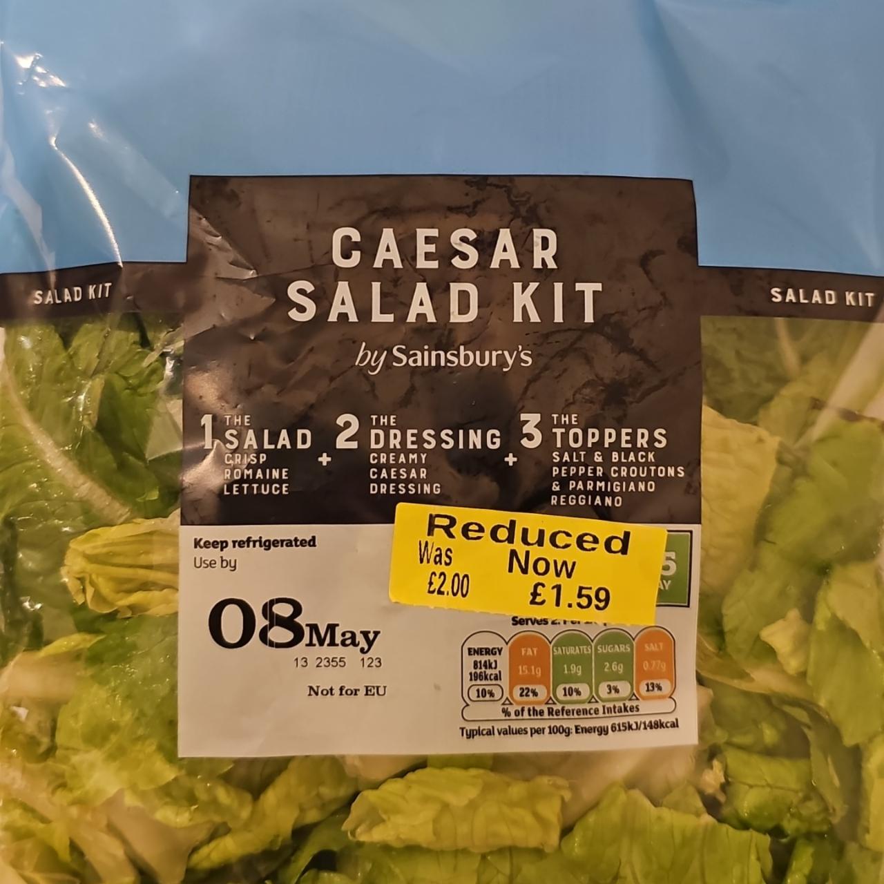 Фото - Салат Цезар Caesar Salad Kit Sainsbury's