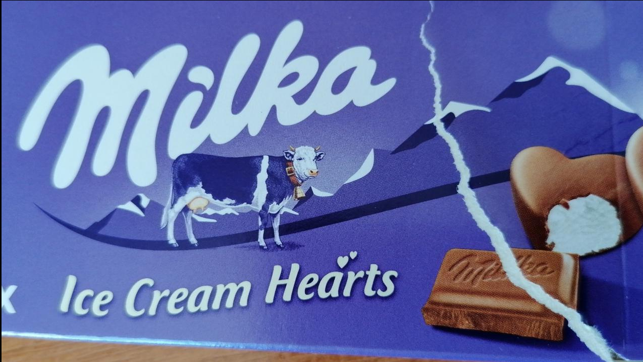 Фото - Морозиво шоколадне Ice Cream Hearts Milka