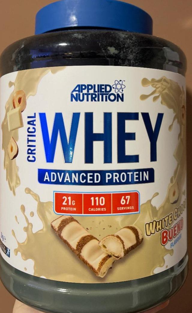 Фото - Critical Whey Advanced Protein White Chocolate Bueno Applied Nutrition