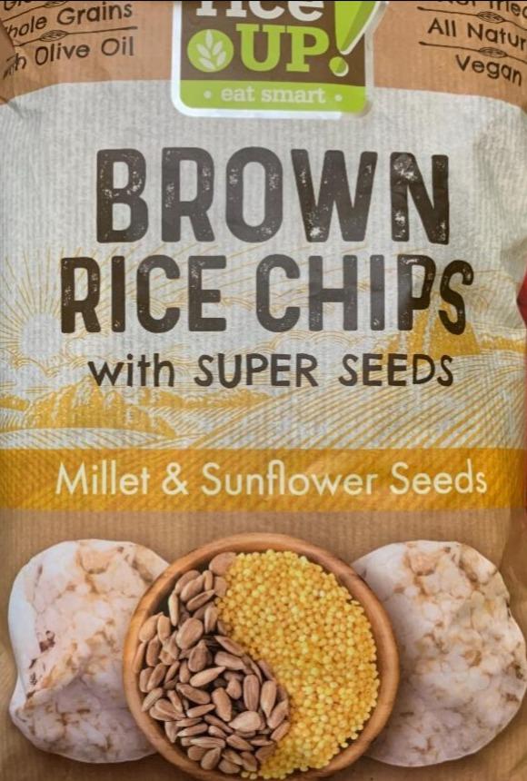 Фото - Чіпси рисові Millet&Sunflower Seeds Rice Up!