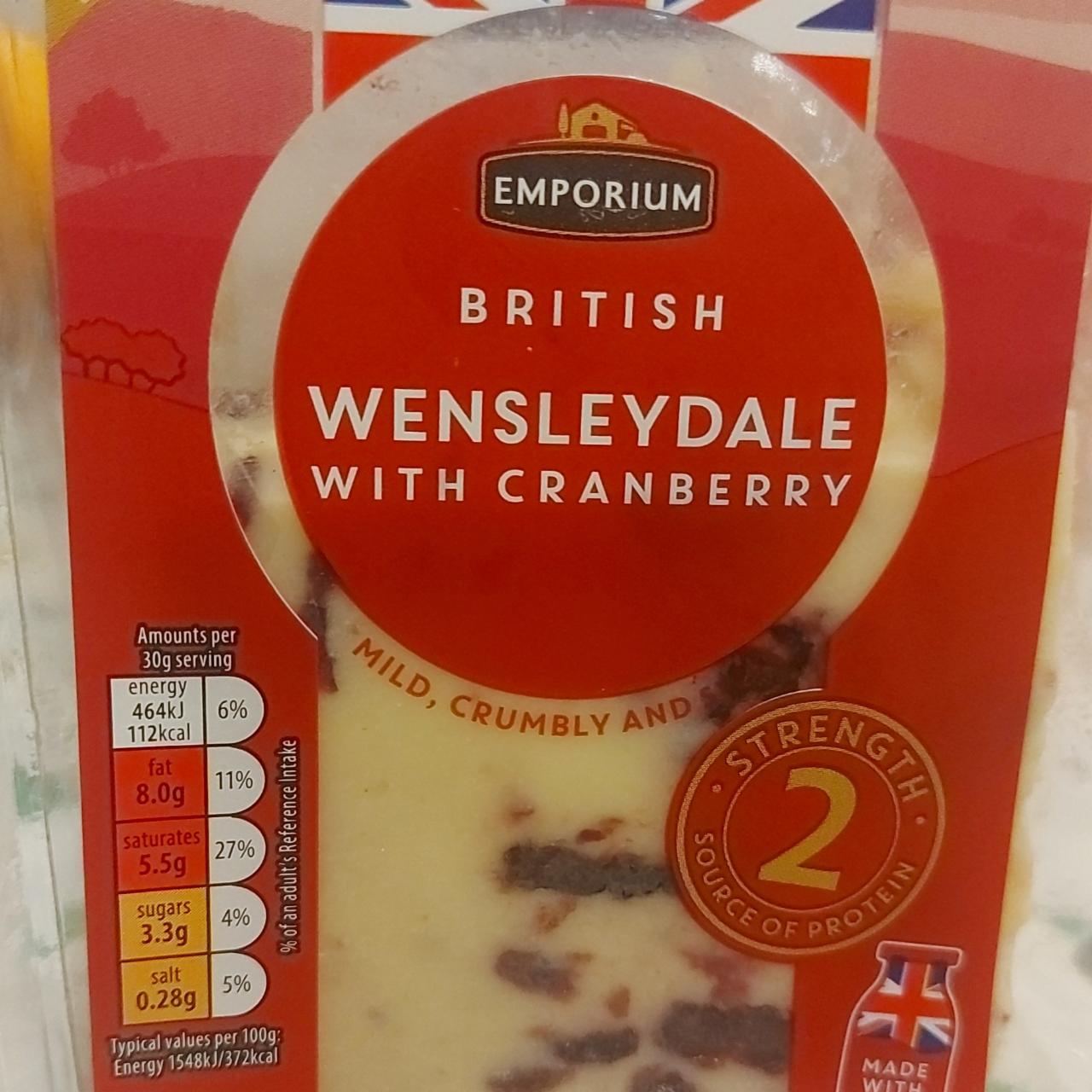 Фото - Сир твердий з журавлиною British Wensleydale With Cranberry Emporium