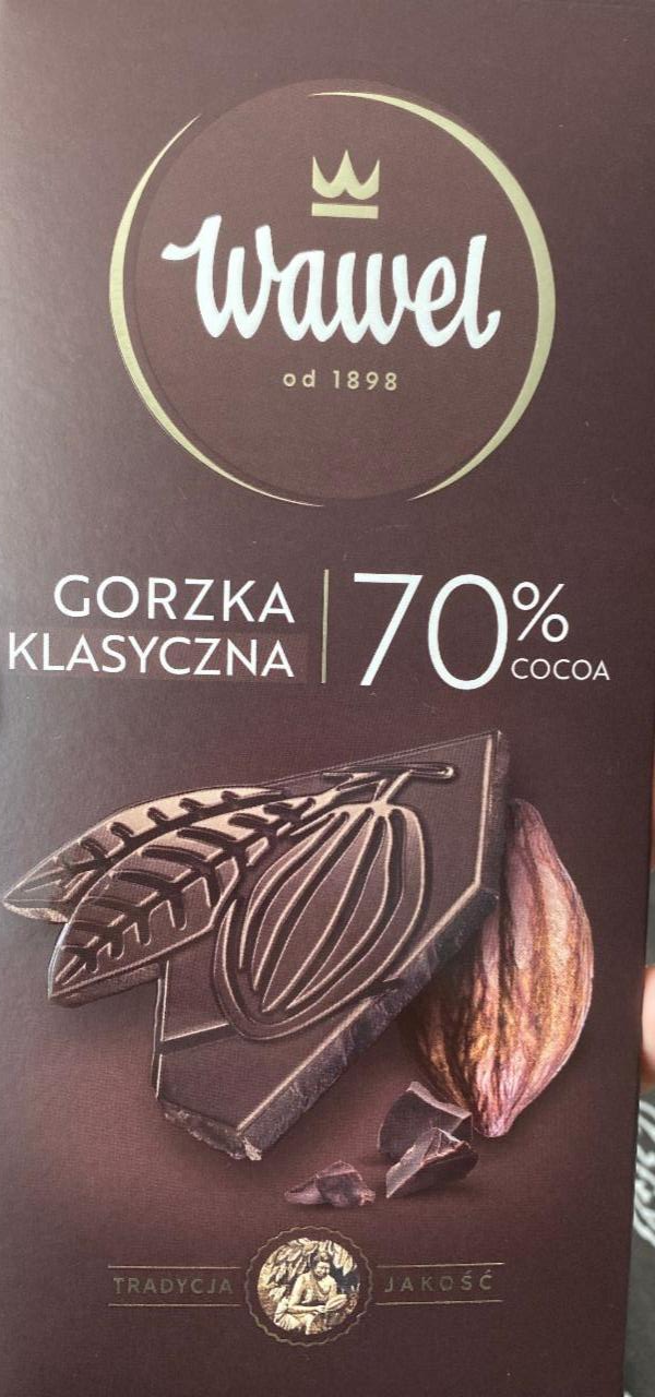 Фото - Чорний шоколад 70% какао Wawel
