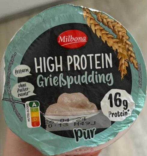 Фото - High Protein Grieß Pudding Milbona