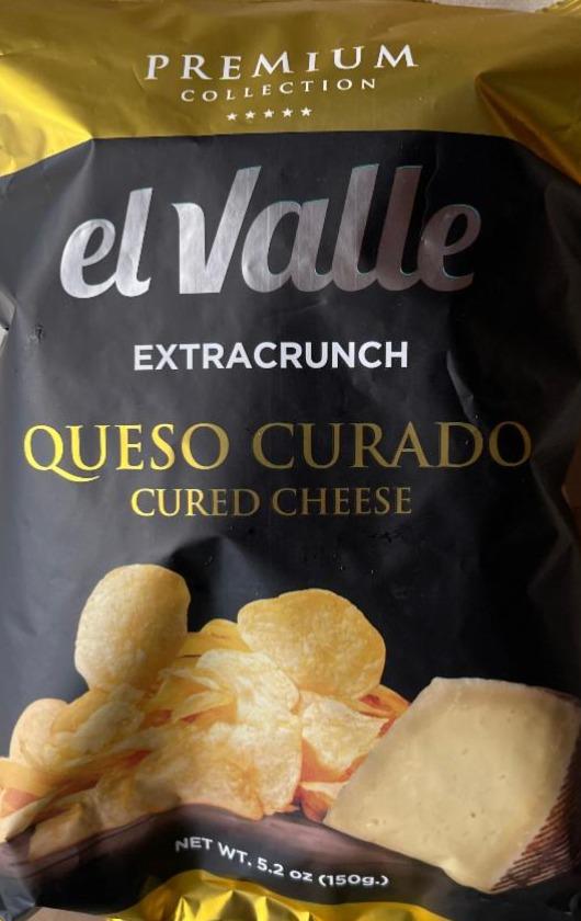 Фото - Картопляні чипси Queso Curado Premium Collection зі смаком витриманого сиру El Valle