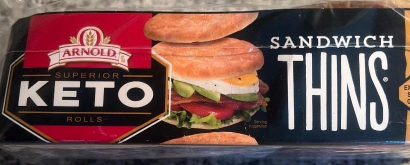 Фото - Keto Sandwich Thins Arnold