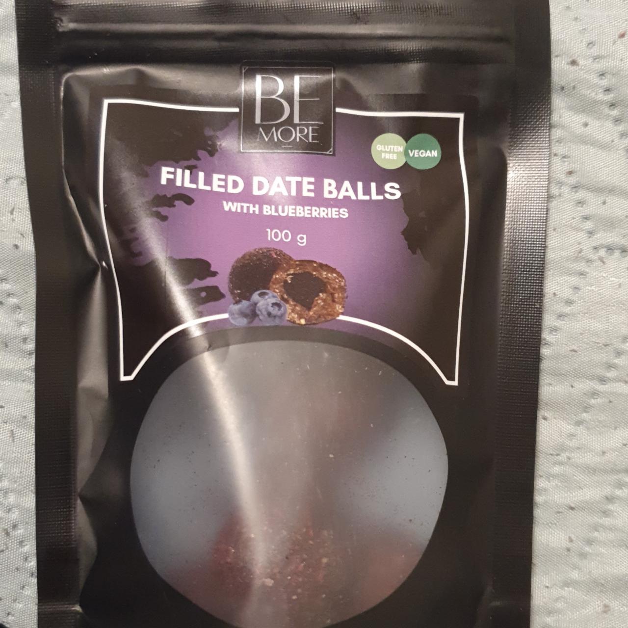Фото - Фінікові кульки з чорничною начинкою Filled Date Balls Be More