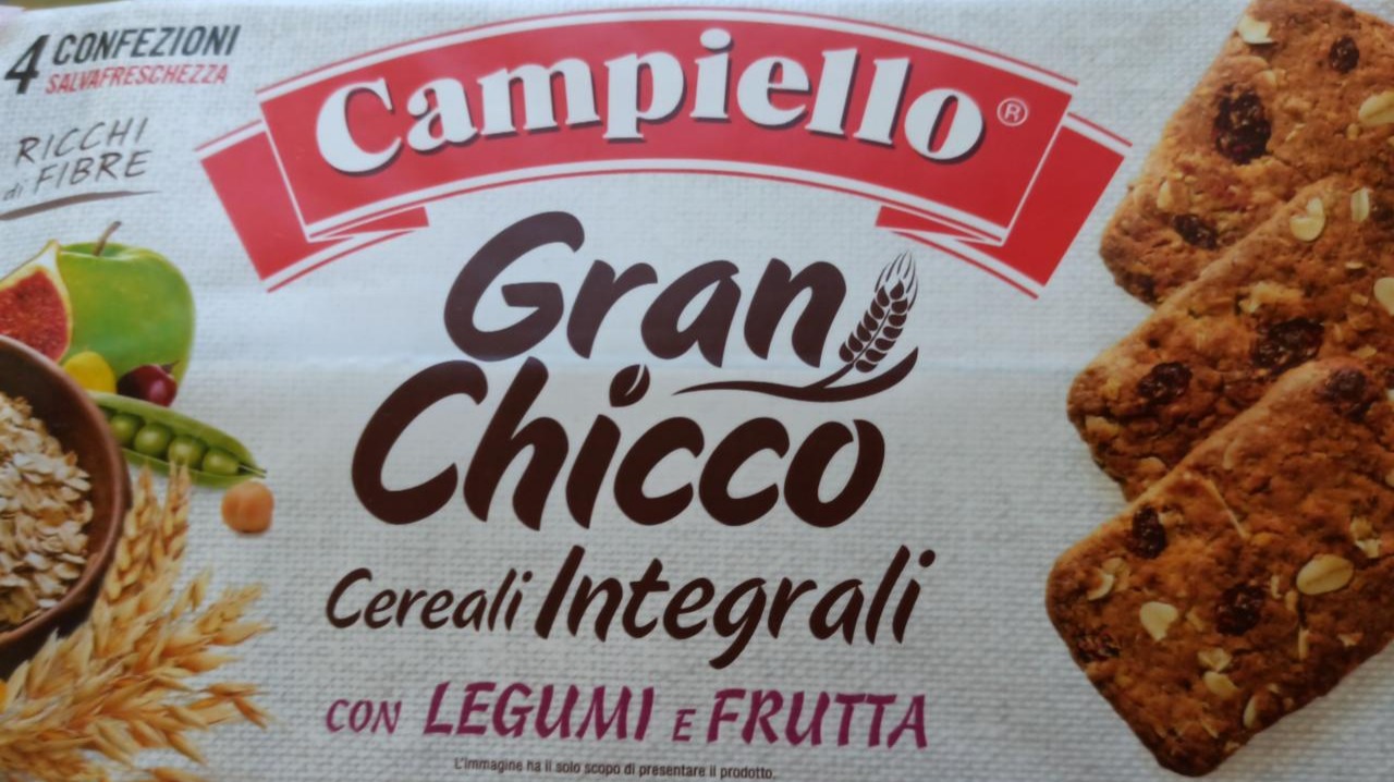 Фото - Цільнозернові зерна Gran Chicco з бобовими та Фруктами Campiello